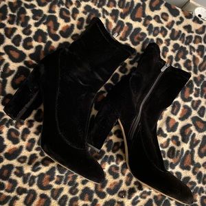 Black Velvet Sam Edelman Booties Size 10 1/2